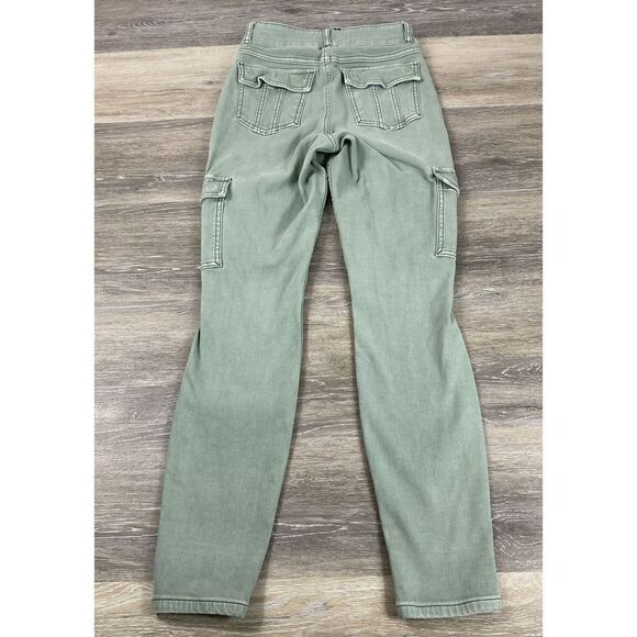 Spanx Womens Stretch Twill Ankle Cargo Pant Pull On Size Small Petite Pockets - Picture 9 of 10